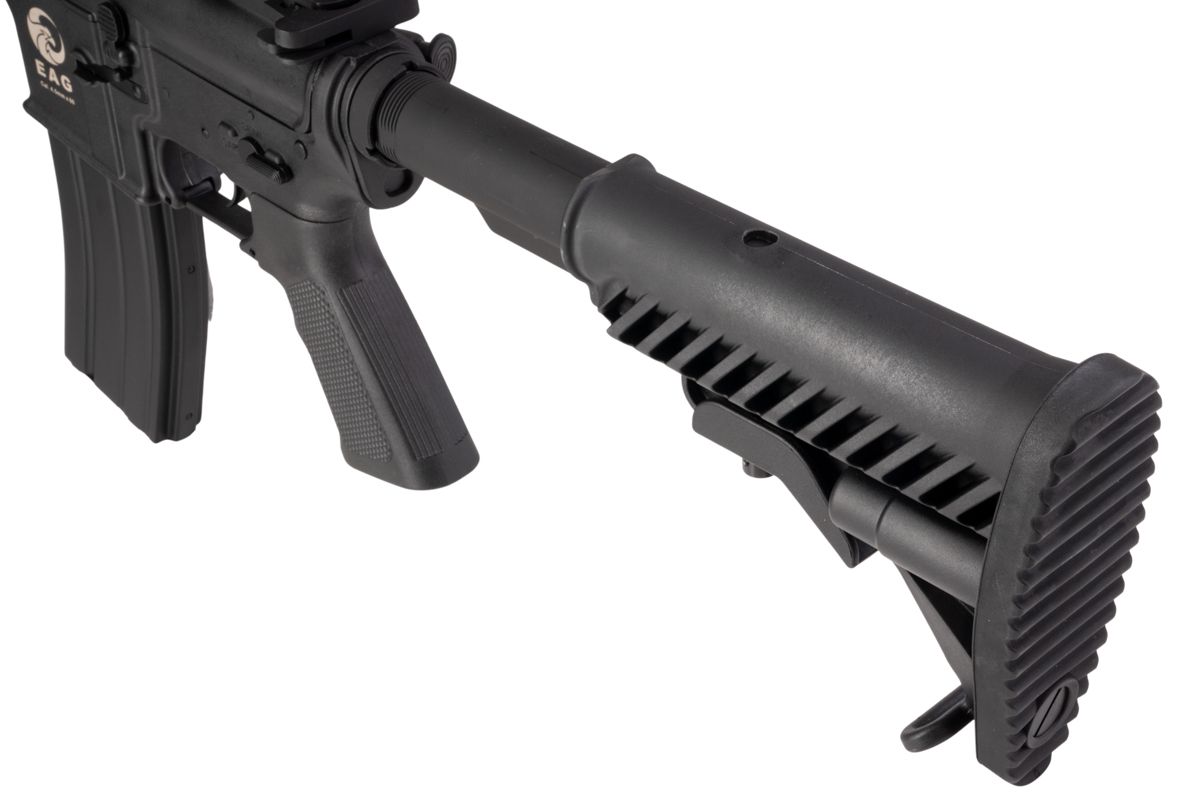 APS M4A1 AEG エアソフト ライフル (EDGE II (機械の)メカボックス、MICRO FET 使用) - ブラック (4.5MMBBS)-AIRSOFT GOGO エアガン・サバゲー用品通販