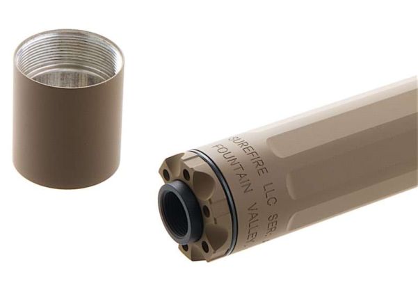 ARCHWICK カスタム セラコート SF 9M-TI サプレッサー - タン-AIRSOFT GOGO エアガン・サバゲー用品通販