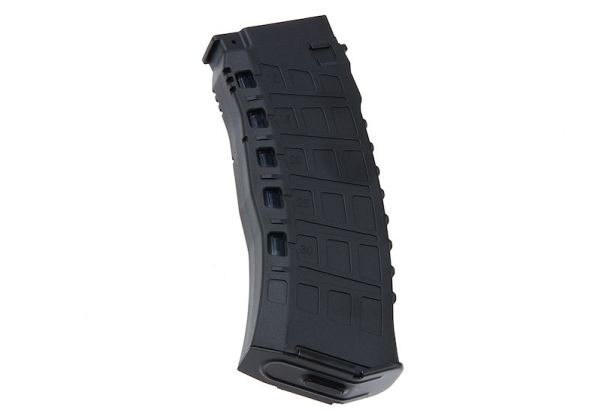 Arcturus AK12 マガジン (30/135 発、可変キャップ EMM エアソフト AEG マガジン) - ブラック (5 個 / 箱セット)-AIRSOFT GOGO エアガン・サバゲー用品通販