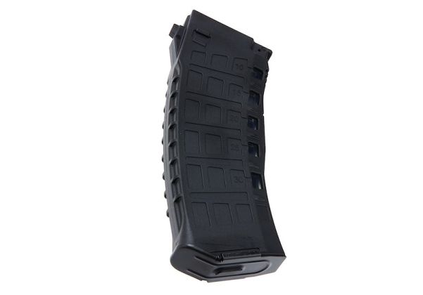 Arcturus AK12 マガジン (30/135 発、可変キャップ EMM エアソフト AEG マガジン) - ブラック (5 個 / 箱セット)-AIRSOFT GOGO エアガン・サバゲー用品通販