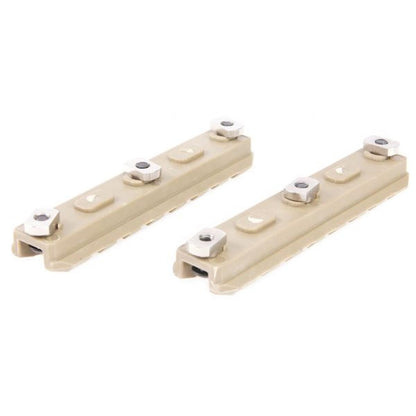 ARES Amoeba 3.5 インチ M-Lok システム用プラスチック キー レール システム (2 個/パック) - DE-AIRSOFT GOGO エアガン・サバゲー用品通販