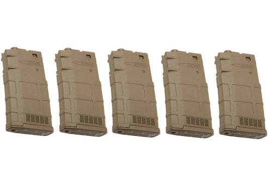 ARES AR308 / SR25-M110シリーズマガジン（装弾数130発） - ダークアース（5個入り/箱セット）-AIRSOFT GOGO エアガン・サバゲー用品通販