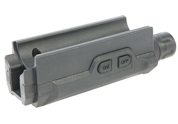 ARES STRIKER AS03 ハンドガード（フラッシュライト付き） - ブラック-AIRSOFT GOGO エアガン・サバゲー用品通販