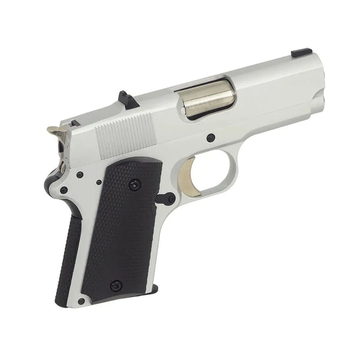 Army Armament デトニクス .45 シルバー GBB エアソフトピストル (ARMY-R45S)-AIRSOFT GOGO エアガン・サバゲー用品通販
