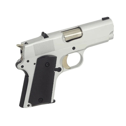 Army Armament デトニクス .45 シルバー GBB エアソフトピストル (ARMY-R45S)-AIRSOFT GOGO エアガン・サバゲー用品通販