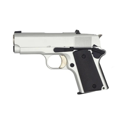 Army Armament デトニクス .45 シルバー GBB エアソフトピストル (ARMY-R45S)-AIRSOFT GOGO エアガン・サバゲー用品通販