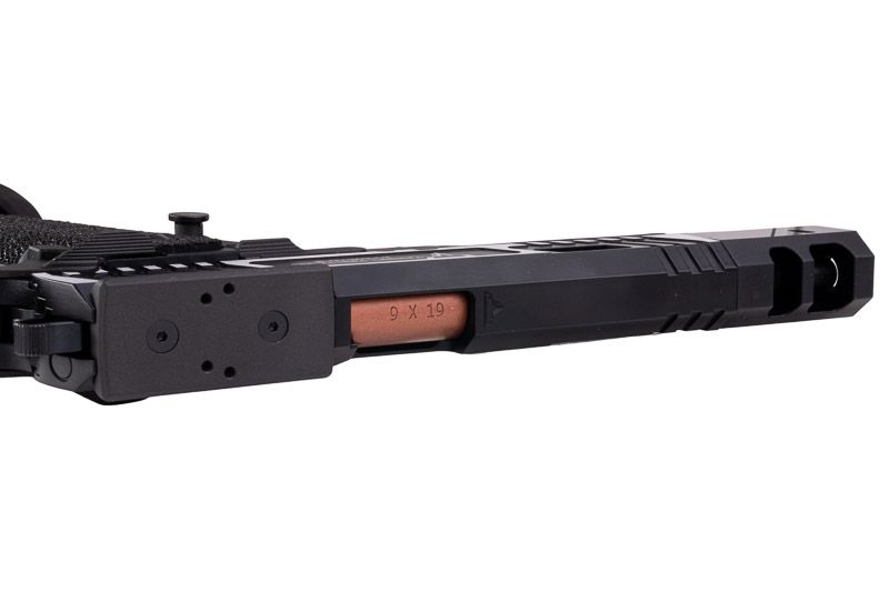 Army Armament JW3 TTI アルファ GBB エアソフト ピストル (CNC GBBスライド) ハンドメイド スティップリング グリップ付き - ツートン-AIRSOFT GOGO エアガン・サバゲー用品通販