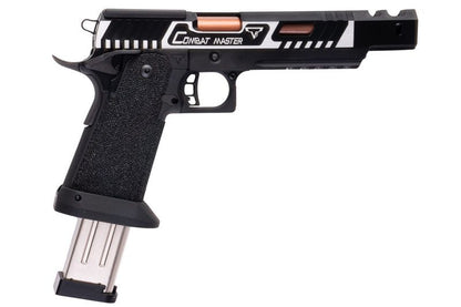 Army Armament JW3 TTI アルファ GBB エアソフト ピストル (CNC GBBスライド) ハンドメイド スティップリング グリップ付き - ツートン-AIRSOFT GOGO エアガン・サバゲー用品通販