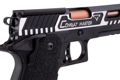 Army Armament JW3 TTI アルファ GBB エアソフト ピストル (CNC GBBスライド) ハンドメイド スティップリング グリップ付き - ツートン-AIRSOFT GOGO エアガン・サバゲー用品通販