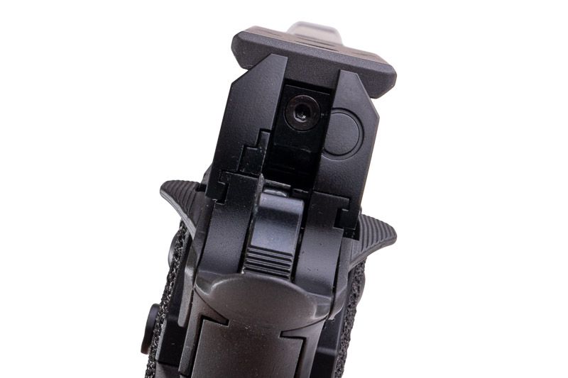 Army Armament JW3 TTI アルファ GBB エアソフト ピストル (CNC GBBスライド) ハンドメイド スティップリング グリップ付き - ツートン-AIRSOFT GOGO エアガン・サバゲー用品通販