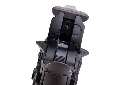 Army Armament JW3 TTI アルファ GBB エアソフト ピストル (CNC GBBスライド) ハンドメイド スティップリング グリップ付き - ツートン-AIRSOFT GOGO エアガン・サバゲー用品通販