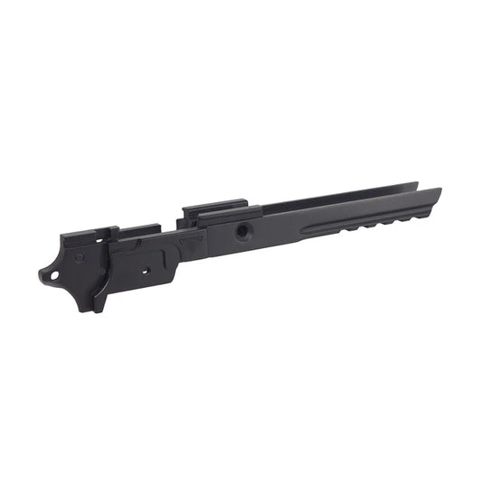 Army Armament オリジナル ミッド フレーム (マーキング付き) R601 コンバット マスター エアソフトガン用 - ブラック-AIRSOFT GOGO エアガン・サバゲー用品通販