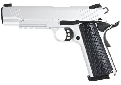 Army Armament R28 1911 グリーンガスエアソフトピストル - 銀(ぎん)-AIRSOFT GOGO エアガン・サバゲー用品通販