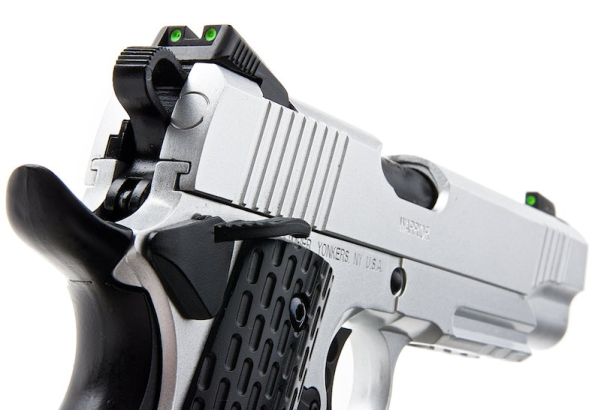 Army Armament R28 1911 グリーンガスエアソフトピストル - 銀(ぎん)-AIRSOFT GOGO エアガン・サバゲー用品通販