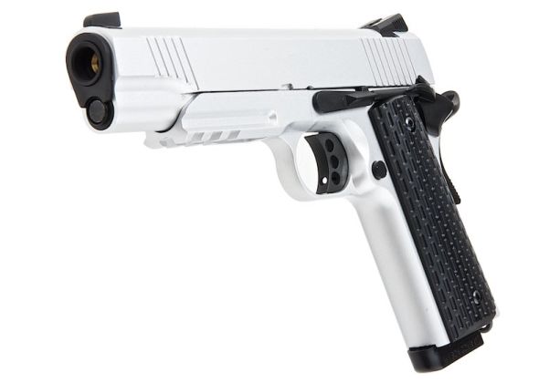 Army Armament R28 1911 グリーンガスエアソフトピストル - 銀(ぎん)-AIRSOFT GOGO エアガン・サバゲー用品通販