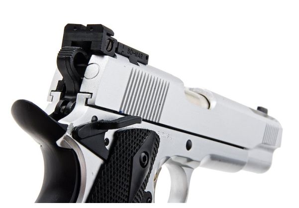 Army Armament R30 1911 ウィルソン コンバット グリーン ガス エアソフトピストル - 銀(ぎん)-AIRSOFT GOGO エアガン・サバゲー用品通販