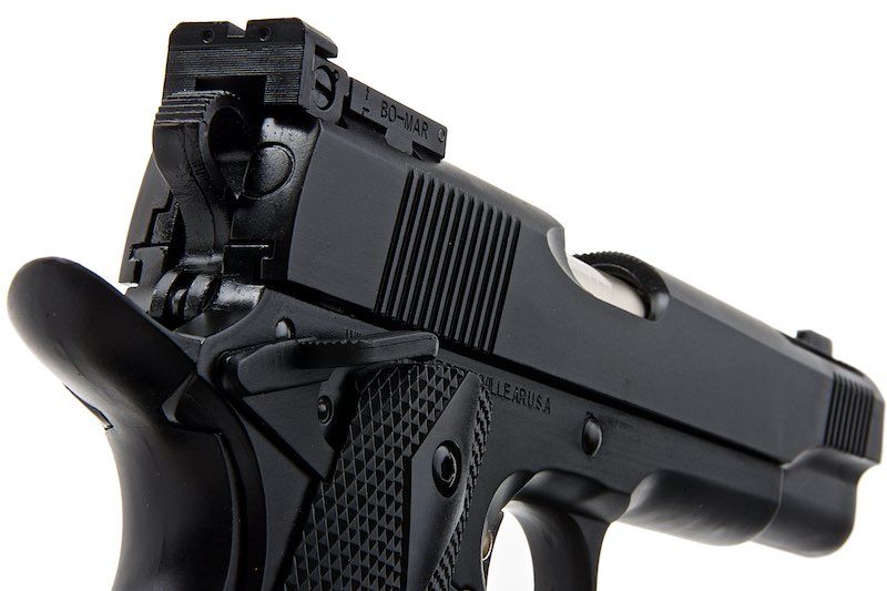 Army Armament R30 M1911A1 V12 カスタム GBB ピストル - ブラック-AIRSOFT GOGO エアガン・サバゲー用品通販