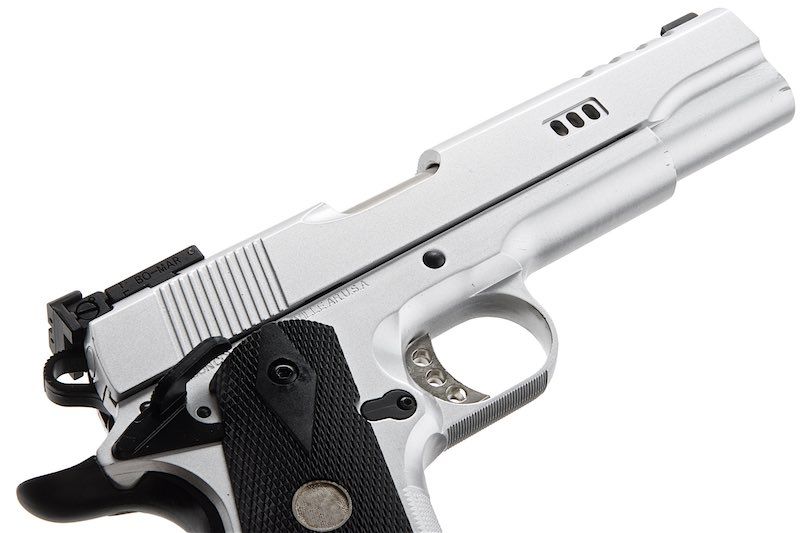 Army Armament R30 M1911A1 V12 カスタム グリーンガス エアソフトピストル - 銀(ぎん)-AIRSOFT GOGO エアガン・サバゲー用品通販