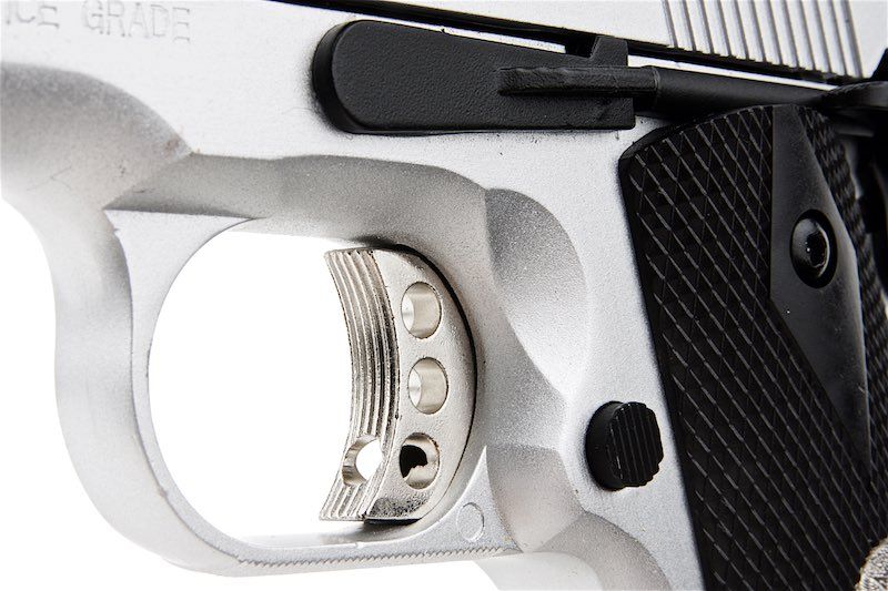 Army Armament R30 M1911A1 V12 カスタム グリーンガス エアソフトピストル - 銀(ぎん)-AIRSOFT GOGO エアガン・サバゲー用品通販