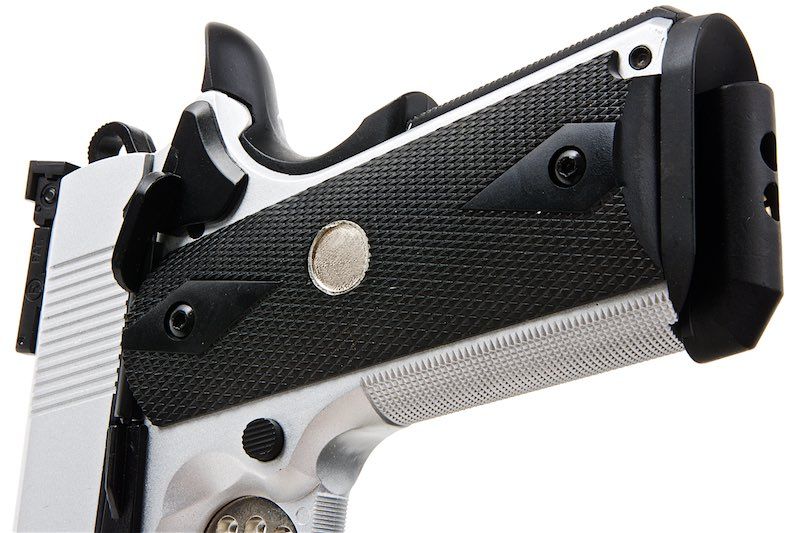 Army Armament R30 M1911A1 V12 カスタム グリーンガス エアソフトピストル - 銀(ぎん)-AIRSOFT GOGO エアガン・サバゲー用品通販