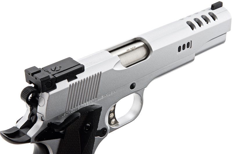 Army Armament R30 M1911A1 V12 カスタム グリーンガス エアソフトピストル - 銀(ぎん)-AIRSOFT GOGO エアガン・サバゲー用品通販
