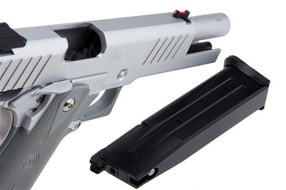 Army Armament R609 HI-CAPA グリーン ガス エアソフトピストル - 銀(ぎん)-AIRSOFT GOGO エアガン・サバゲー用品通販