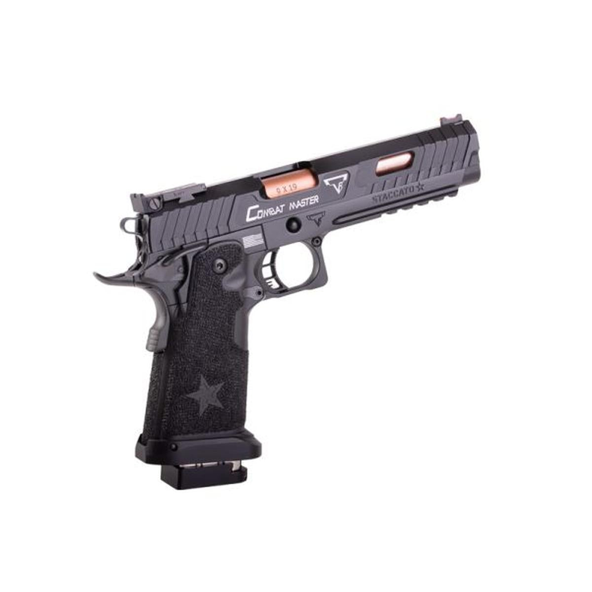 ARMY ARMAMENT スタッカート 2011 X TTI JW3 コンバット マスター GBB エアソフト ピストル - ブラック-AIRSOFT GOGO エアガン・サバゲー用品通販