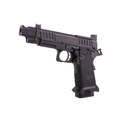 ARMY ARMAMENT スタッカート C2 2011 コンペンセイター付き ガス エアソフト ピストル - ブラック (R612-4)-AIRSOFT GOGO エアガン・サバゲー用品通販