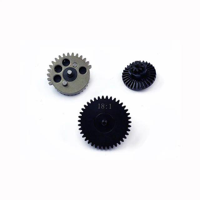 Army Force 18:1 スチール CNC ギアセット AEG エアソフトガン用 (AF-IN0153) - ブラック-AIRSOFT GOGO エアガン・サバゲー用品通販