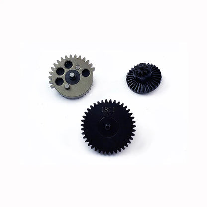 Army Force 18:1 スチール CNC ギアセット AEG エアソフトガン用 (AF-IN0153) - ブラック-AIRSOFT GOGO エアガン・サバゲー用品通販