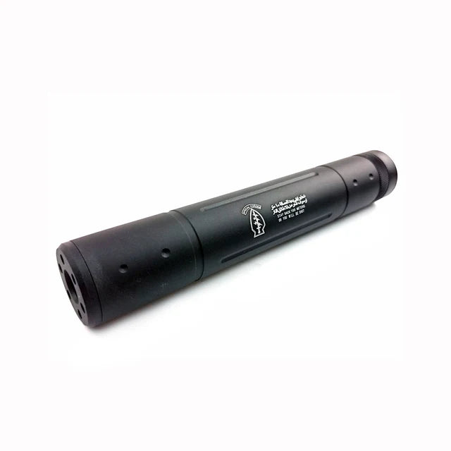 Army Force 190 x 30mm エアソフトサプレッサー (AF-SI0086) - ブラック, Airborne-AIRSOFT GOGO エアガン・サバゲー用品通販