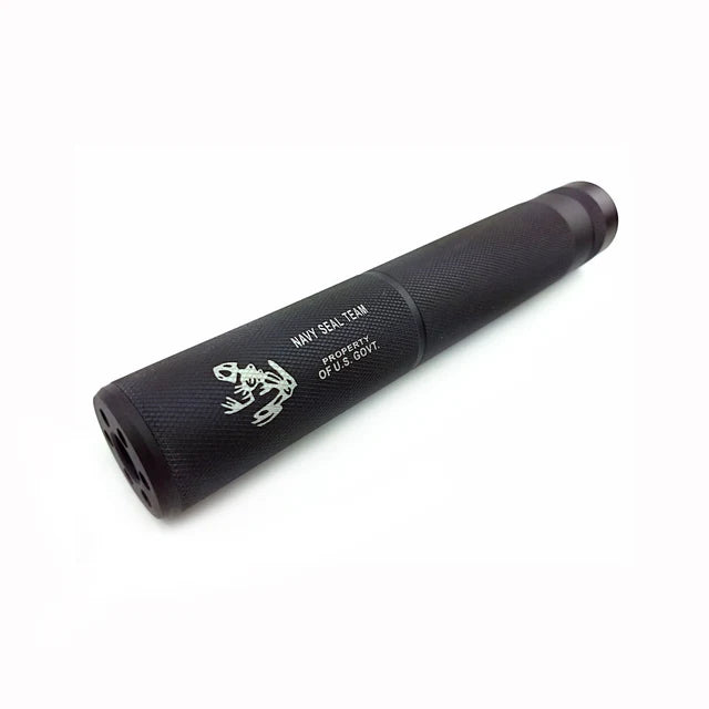 Army Force 190 x 30mm エアソフトサプレッサー (AF-SI0098) - ブラック, ノーロイド / フォージ-AIRSOFT GOGO エアガン・サバゲー用品通販