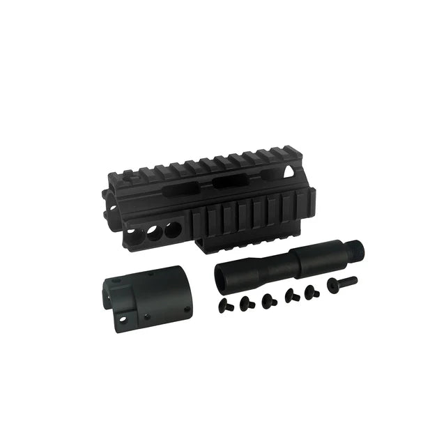Army Force 5インチ ハンドガードエクステンション SCAR-H エアソフトガン用 (AF-RAS067) - ブラック-AIRSOFT GOGO エアガン・サバゲー用品通販