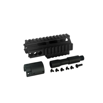 Army Force 5インチ ハンドガードエクステンション SCAR-H エアソフトガン用 (AF-RAS067) - ブラック-AIRSOFT GOGO エアガン・サバゲー用品通販
