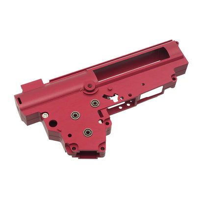 Army Force CNC アルミ 8mm ベアリング ギアボックス Ver.3 マルイ AEG 用 (IN0131) - レッド-AIRSOFT GOGO エアガン・サバゲー用品通販