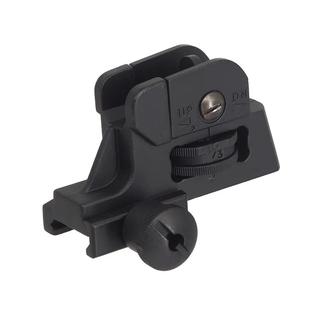 Army Force CQB LMT リアサイト 20mmレール用 (AF-SG044) - ブラック-AIRSOFT GOGO エアガン・サバゲー用品通販