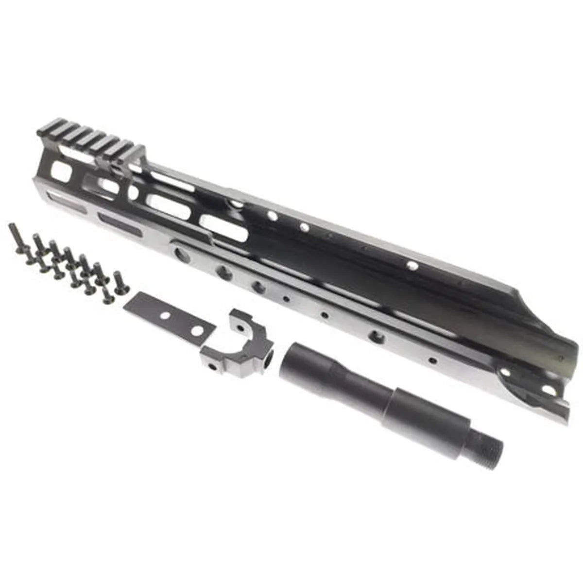 Army Force M-Lok ハンドガードエクステンション SCAR-H エアソフトガン用 (AF-RAS068) - ブラック-AIRSOFT GOGO エアガン・サバゲー用品通販