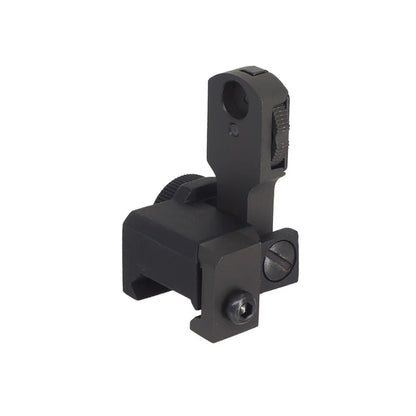 Army Force MAD BUIS フリップアップリアサイト 20mmレール用 (AF-SG022) - ブラック-AIRSOFT GOGO エアガン・サバゲー用品通販