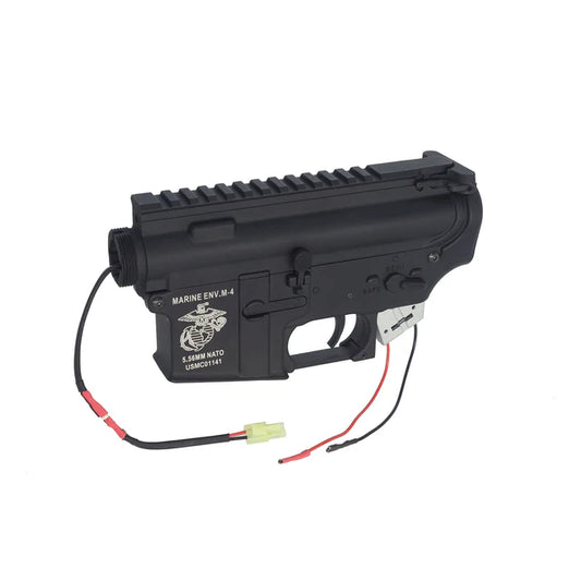 Army Force メタルレシーバー 完全 QD ギアボックス付き M4 AEG 用(MR003)- ブラック-AIRSOFT GOGO エアガン・サバゲー用品通販
