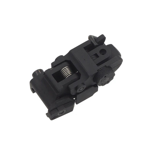 Army Force プラスチック製 M4SS フリップリアサイト 20mmレール用 (AF-SG040) - ブラック-AIRSOFT GOGO エアガン・サバゲー用品通販