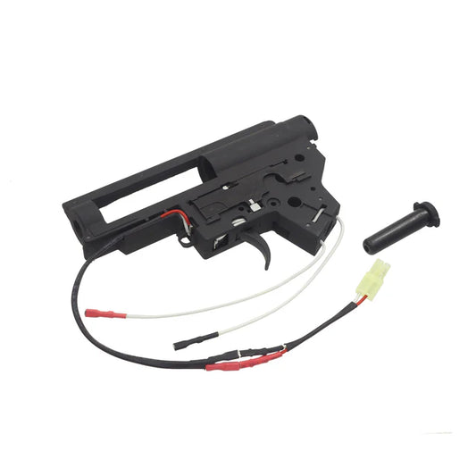 Army Force QD 8mm ギアボックス シェル JG M4 AEG 用 (EX029) - ブラック, フロント配線-AIRSOFT GOGO エアガン・サバゲー用品通販