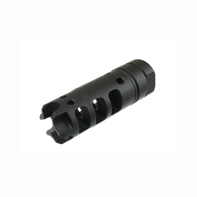 Army Force スチールドラゴン 556 スタイル マズルブレーキ (FL0066) - ブラック-AIRSOFT GOGO エアガン・サバゲー用品通販