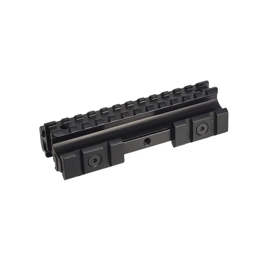 Army Force トライレールマウントベース 20mmレール用 (AF-MT0041) - ブラック-AIRSOFT GOGO エアガン・サバゲー用品通販