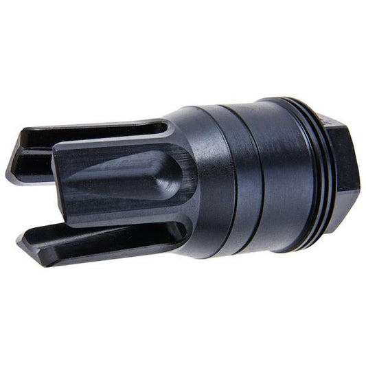 ARRON SMITH C-LOK ショルダー付き QD フラッシュ ハイダー - ブラック (14MM CCW、90 度ショルダー)-AIRSOFT GOGO エアガン・サバゲー用品通販