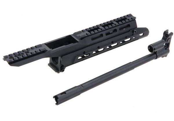Arron Smith マルイ AKM GBBR エアソフトガン Sスタイル MK2.1 ハンドガードレイルキット - ブラック-AIRSOFT GOGO エアガン・サバゲー用品通販
