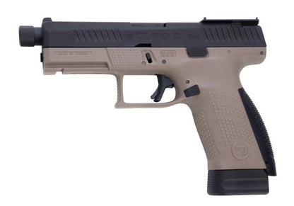 ASG CZ P-10C GBB ピストル エアソフト (CO2 バージョン、光学機器対応) - デュアル トーン ブラック/FDE-AIRSOFT GOGO エアガン・サバゲー用品通販