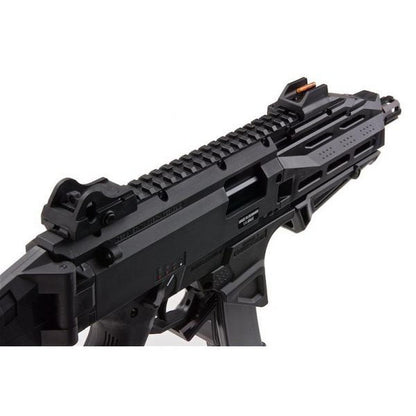ASG CZ SCORPION EVO 3 ATEC エアソフト AEG ライフル - ブラック (2 つの追加マガジン付き)-AIRSOFT GOGO エアガン・サバゲー用品通販