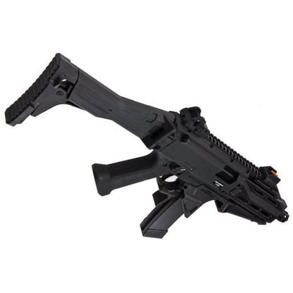 ASG CZ SCORPION EVO 3 ATEC エアソフト AEG ライフル - ブラック (2 つの追加マガジン付き)-AIRSOFT GOGO エアガン・サバゲー用品通販
