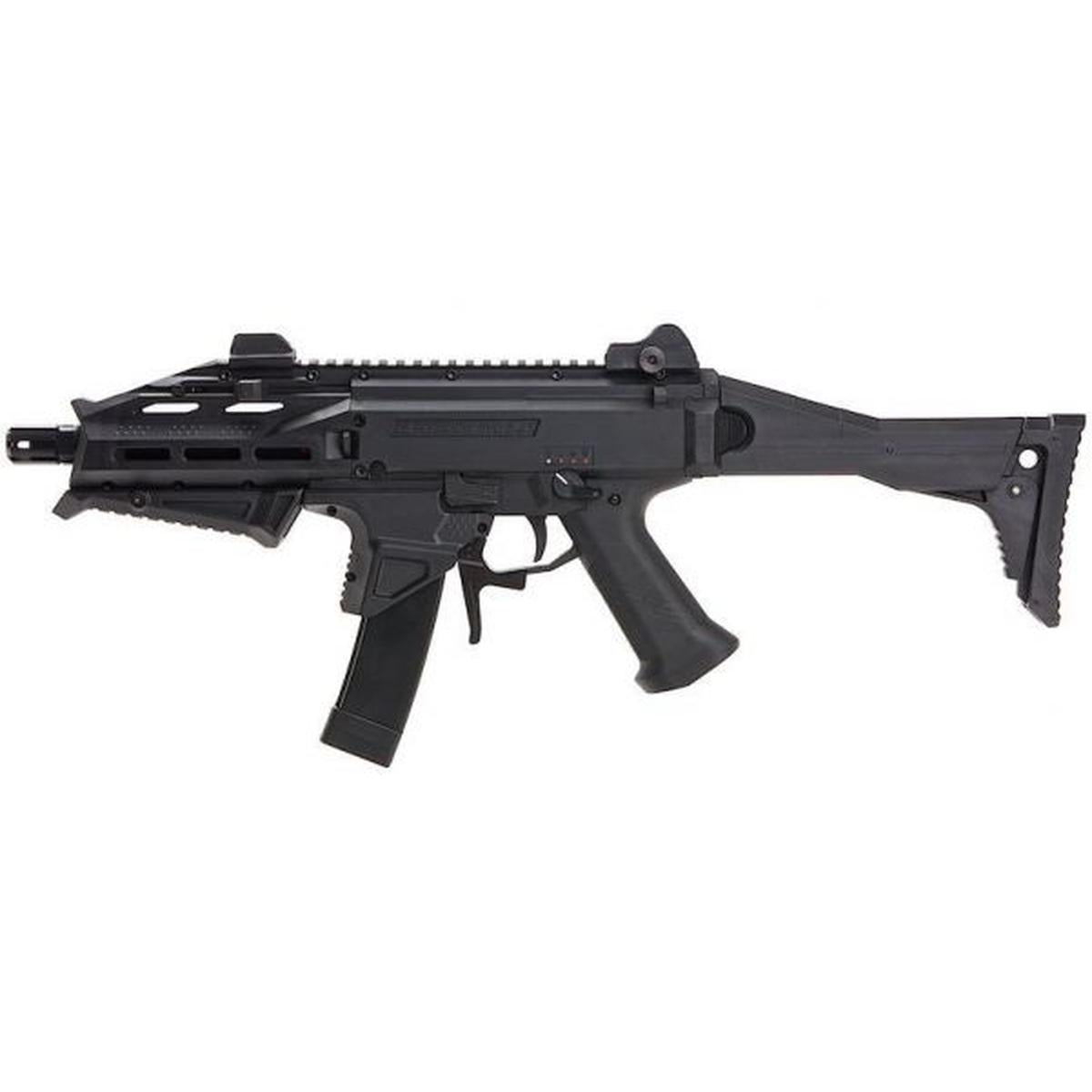 ASG CZ SCORPION EVO 3 ATEC エアソフト AEG ライフル - ブラック (2 つの追加マガジン付き)-AIRSOFT GOGO エアガン・サバゲー用品通販