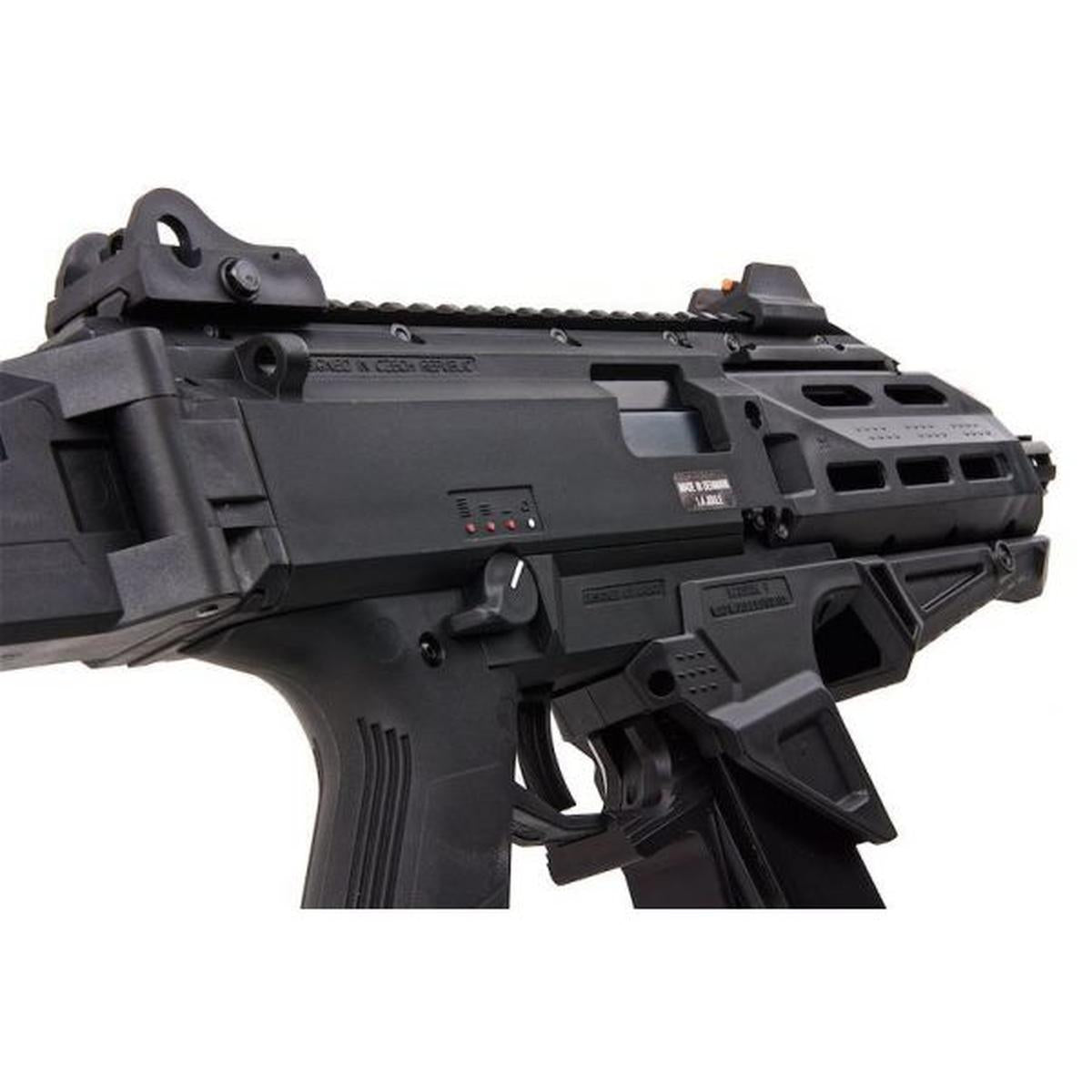 ASG CZ SCORPION EVO 3 ATEC エアソフト AEG ライフル - ブラック (2 つの追加マガジン付き)-AIRSOFT GOGO エアガン・サバゲー用品通販